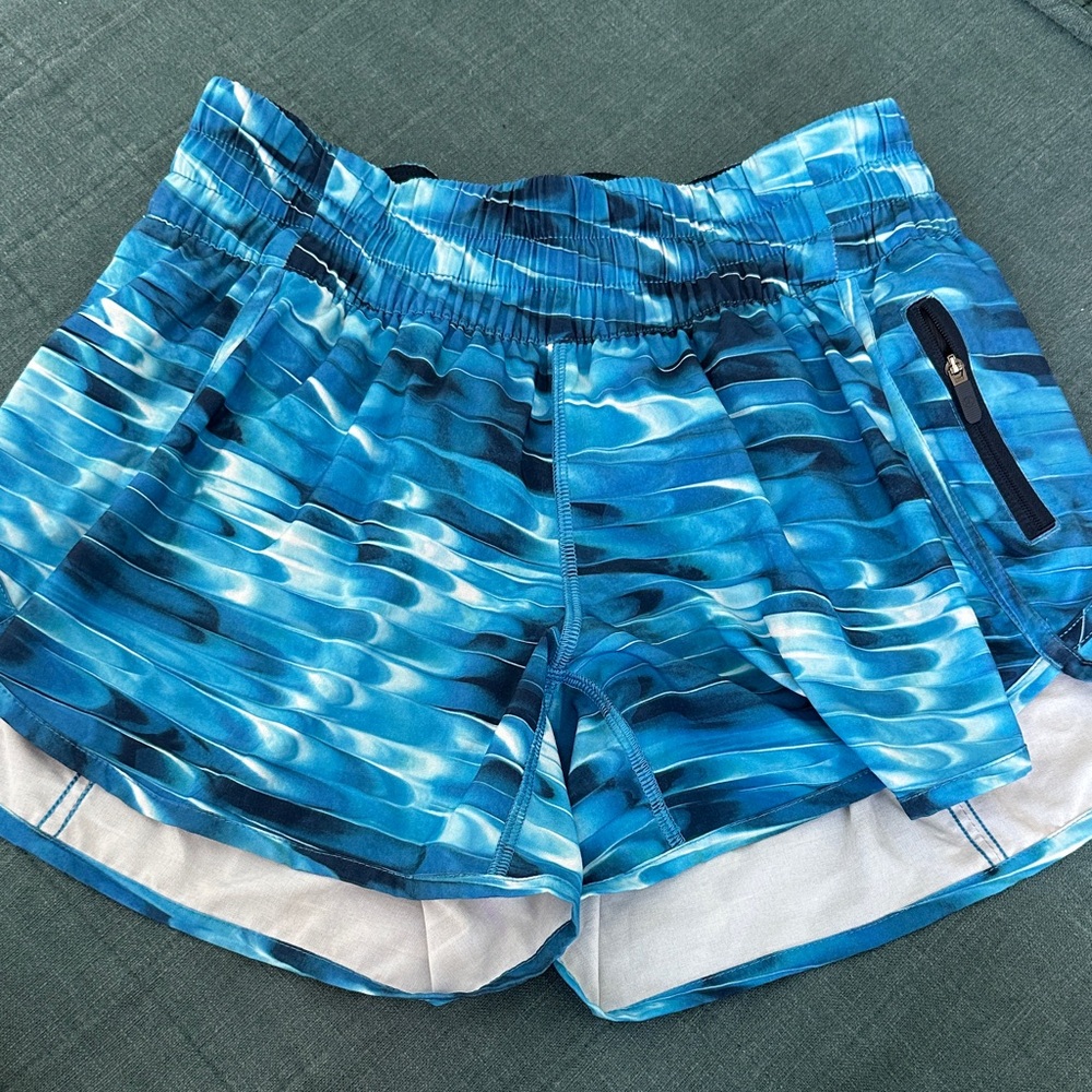 Lululemon Athletica Blue Wave Athletic Shorts
